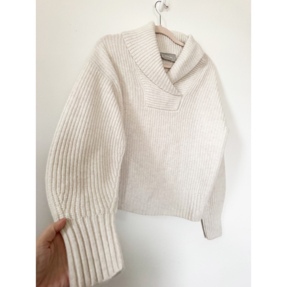 Everlane The Felted Merino Shawl Collar Sweater - Picture 7 of 7
